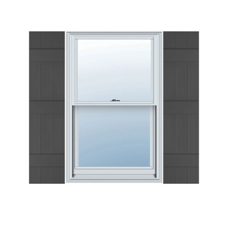 Ekena Millwork Lifetime Vinyl, 3 Board Joined (3 Batten), Board-n-Batten Shutters, w/Shutter-Loks, LJ3C10X06400TG LJ3C10X06400TG